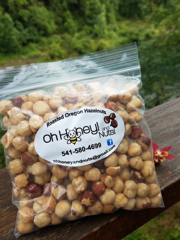 Oregon Roasted Hazelnuts 1/2lb. Bag
