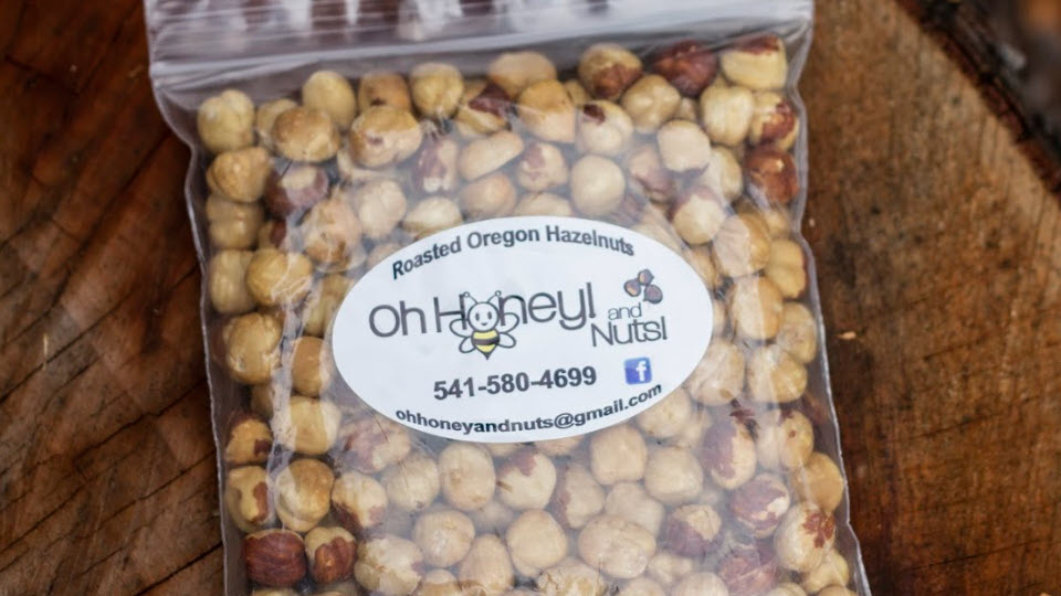 Oregon Roasted Hazelnuts 1/2lb. Bag - Image 2